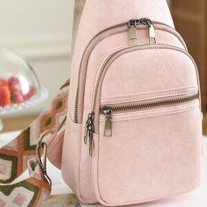 Adored It's Your Time PU Leather Sling Bag
